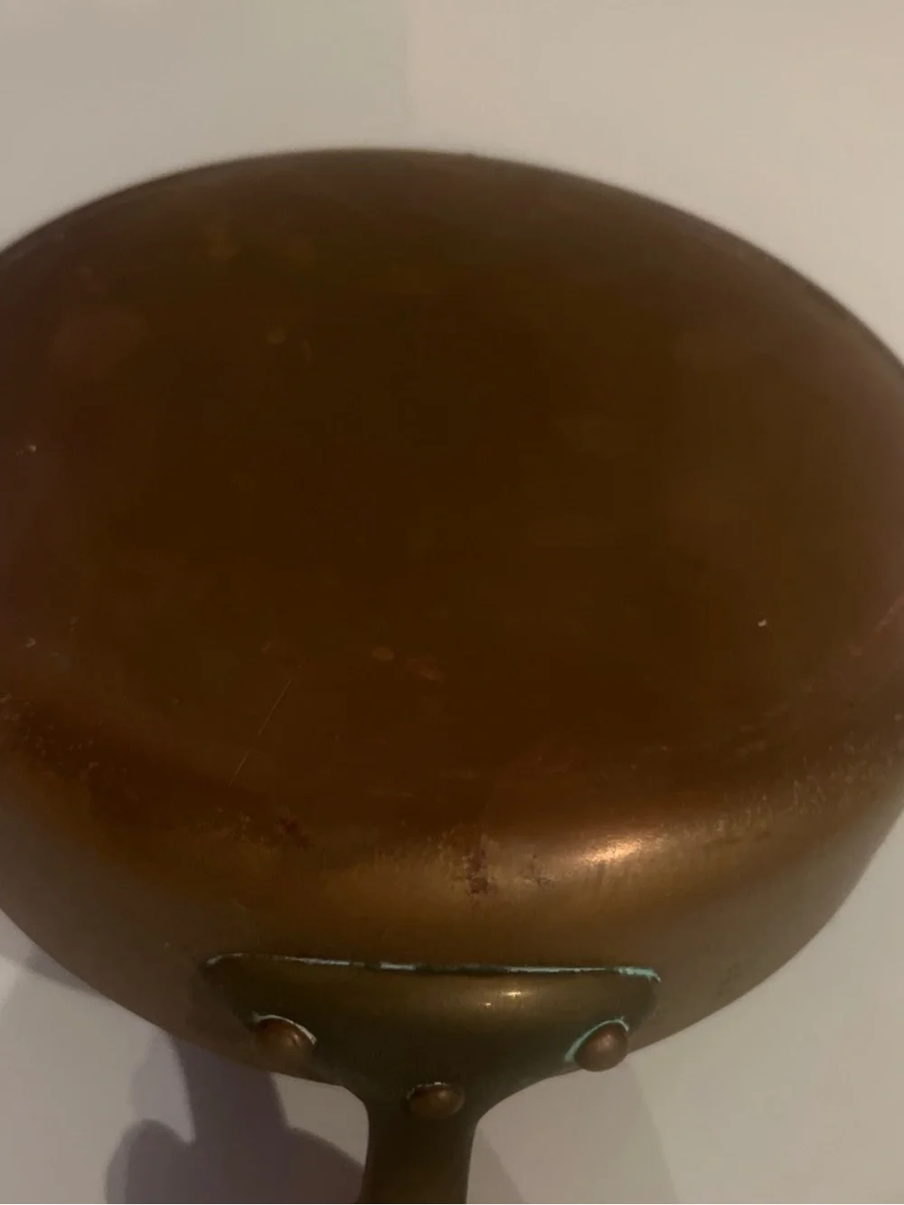 Williams Sonoma France Copper 8 Inch Brass Handle Sauté Pan Vintage